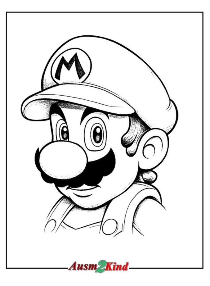 Ausmalbilder Mario