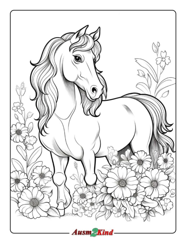 Echte Pferdebilder zum Ausdrucken: Ausmalspaß für Groß und Klein!