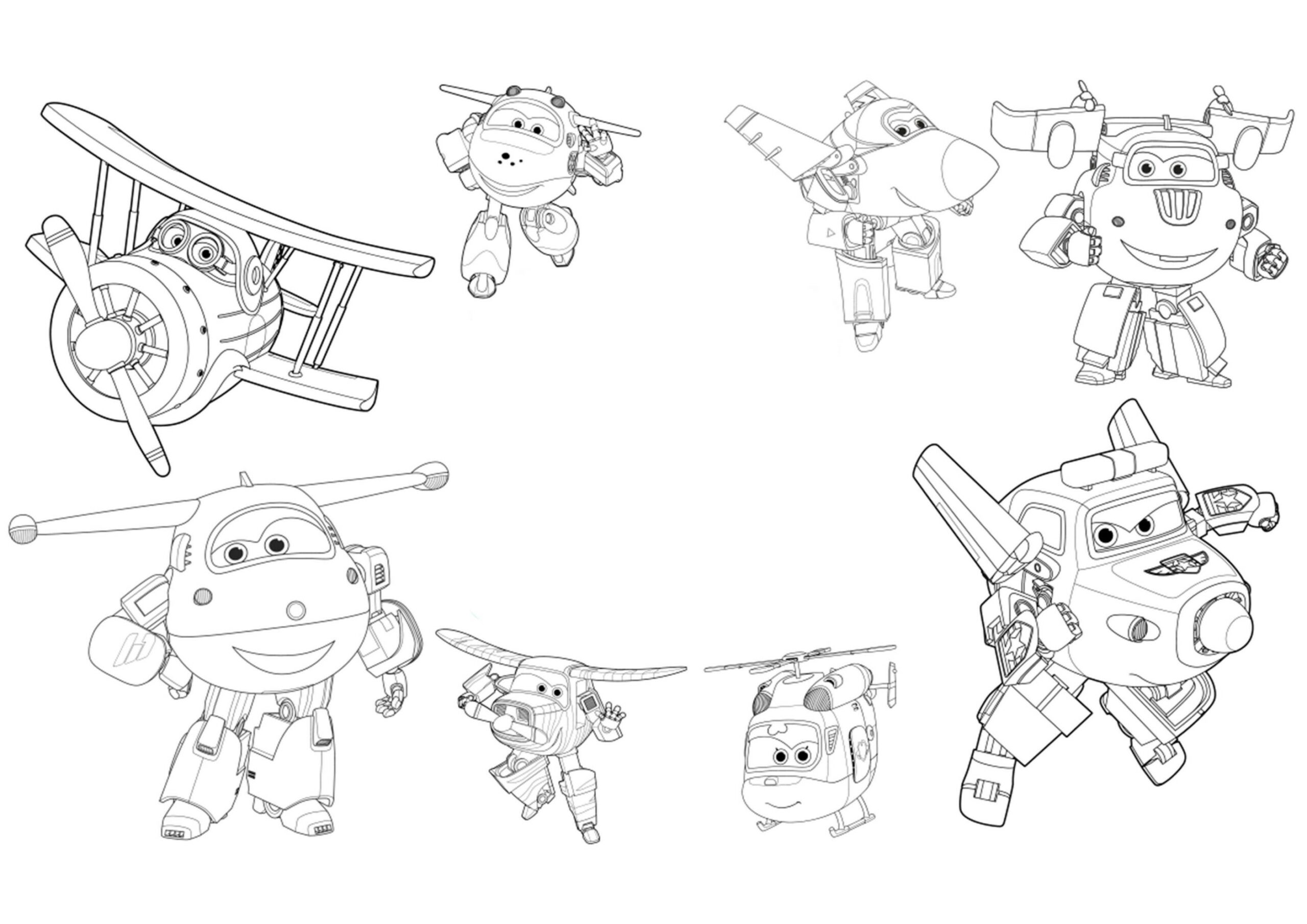 Ausmalbilder Super Wings