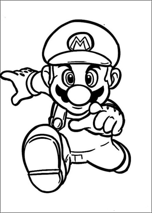 Mario Bros Malvorlagen zum ausdrucken   Ausmalbilder