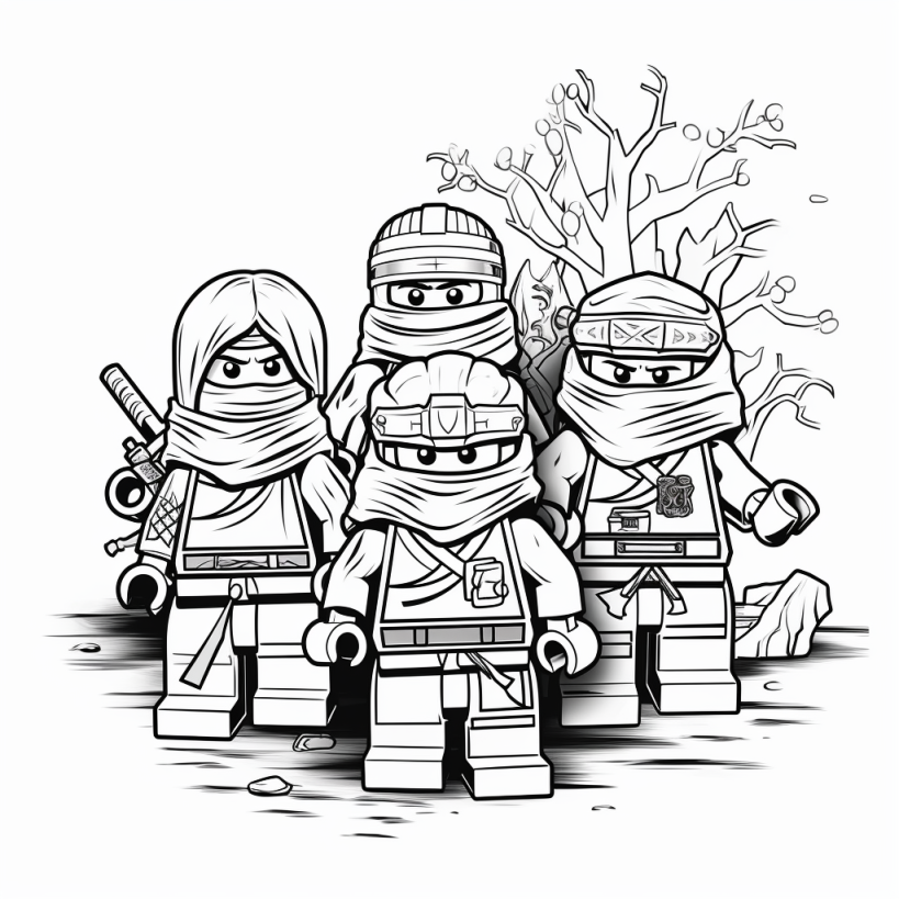 Ninjago Ausmalbilder - kostenlos herunterladen & ausdrucken