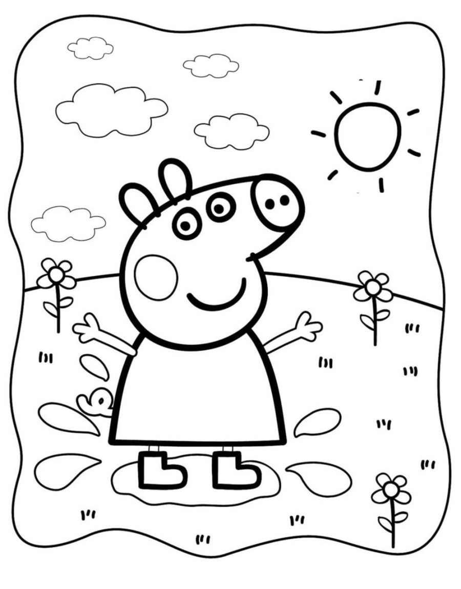 Peppa pig Ausmalbilder 🐷 – PEPE