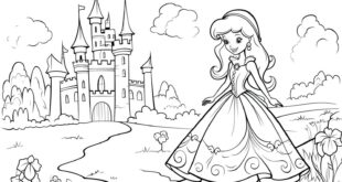 Zauberhafte Reise Ins Farbenland: Prinzessin Bild Ausmalen!