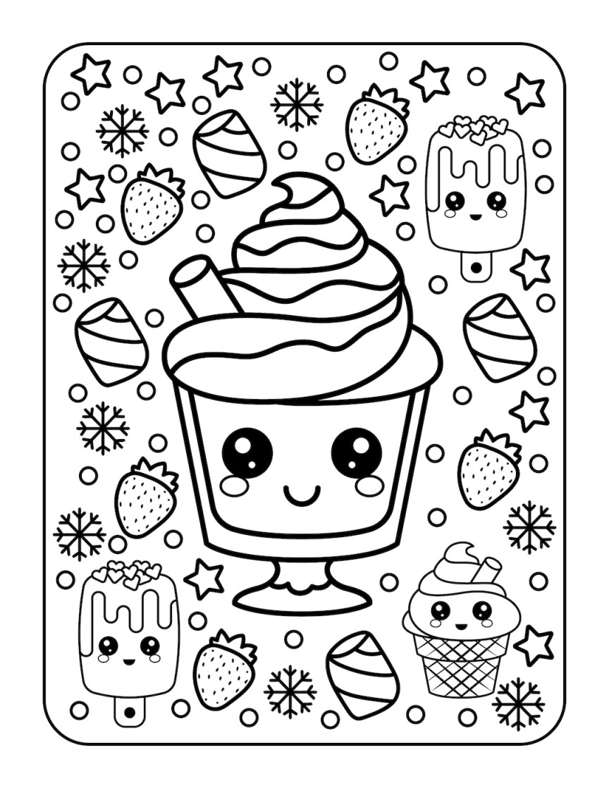 Seiten Kawaii Printables Malbuch Kinder Ausmalbilder Kinder Ausmalbuch  Digitaler Download Kein physisches Produkt - Etsy