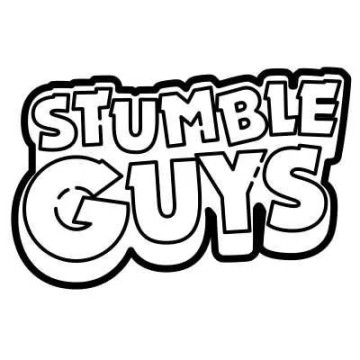 Stumble Guys Logo zum Ausmalen  Coloring pages, Coloring pages