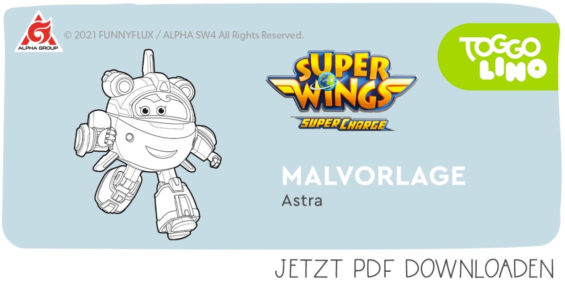 Super-Wings-Ausmalbilder zum Ausdrucken  rossmann