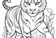 Entdecke Deine Wildnis: Tiger Zum Ausmalen!
