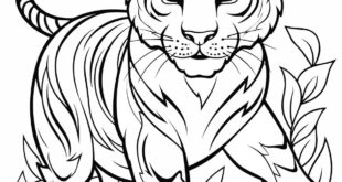 Entdecke Deine Wildnis: Tiger Zum Ausmalen!