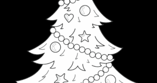 Weihnachtsbaum Zum Ausmalen: Kostenlose Malvorlagen Für Kinder Und Erwachsene